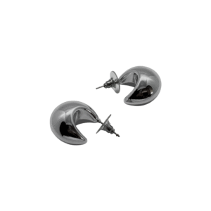 Arete Media Luna Plateado – Elegancia en cada detalle
