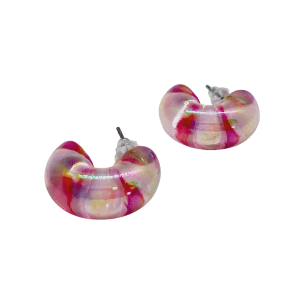 Aretes Chunky Tornasol – El brillo de tu poder suave - Imagen 2