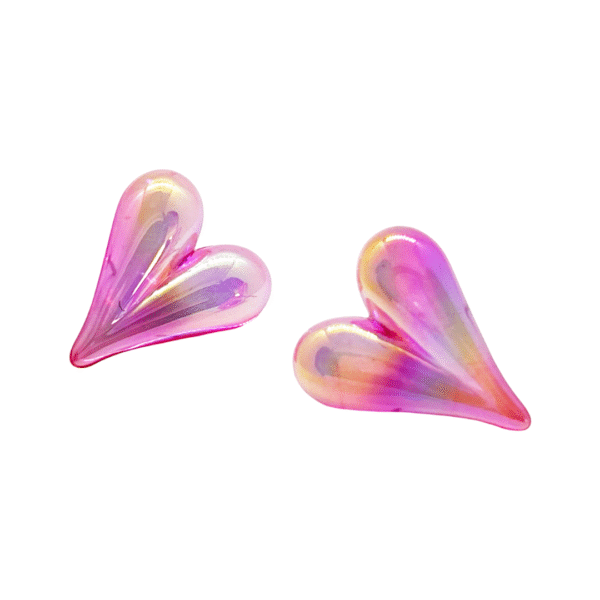 Aretes Corazón Tornasol – Brilla desde el alma - Imagen 3