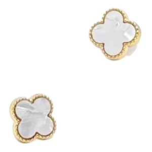 Aretes en Topo – Trébol de 4 Hojas 🍀✨