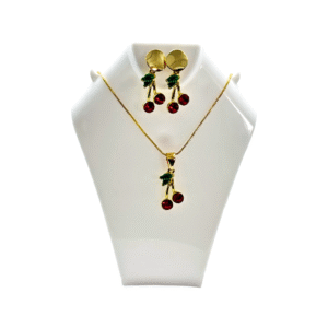 Set Cereza – Encanto y Brillo en Rojo Pasión
