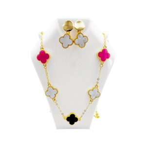 Set de Tréboles en Rodio – Colores Surtidos