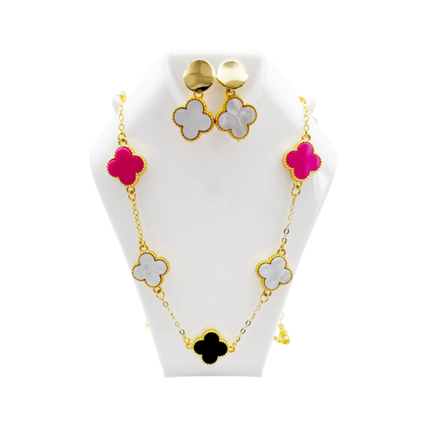 Set de Tréboles en Rodio – Colores Surtidos